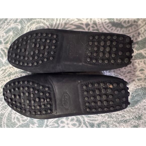 Tod's Leather Driving Moccasins Bow Slip On Loafers Size 38 US 7 - Picture 5 of 6